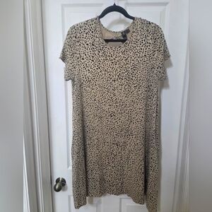 Volcom Black and Tan Midi Dress